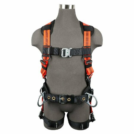 SAFEWAZE V-Line Construction Harness: 3D, QC Chest, QC Legs FS99160-E-QC